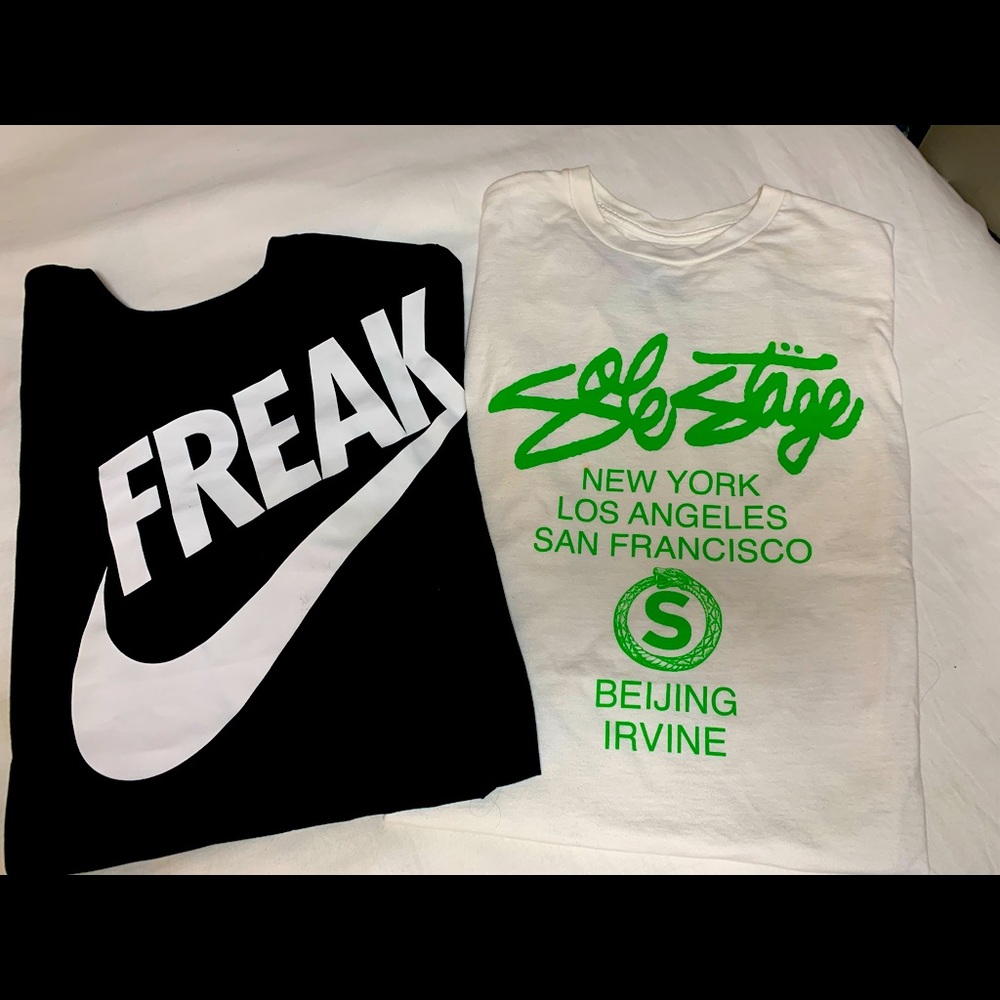 Both shirts for $40 Nike & original SoleStage